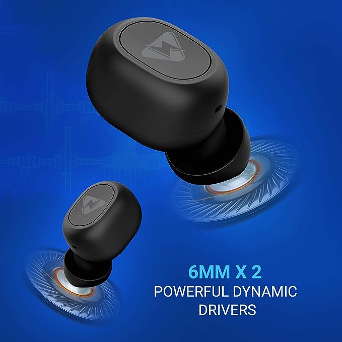 INSTAPLAY Power Shots Bluetooth Truly Wireless in Ear Earbuds with Mic (Black) INSTAPLAY Power Shots Bluetooth Truly Wireless in Ear Earbuds with Mic (Black)